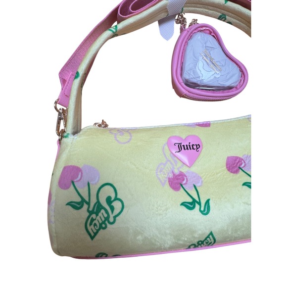 Juicy Couture Retro Juicy Cherry Shoulder Bag Yellow - Picture 2 of 6